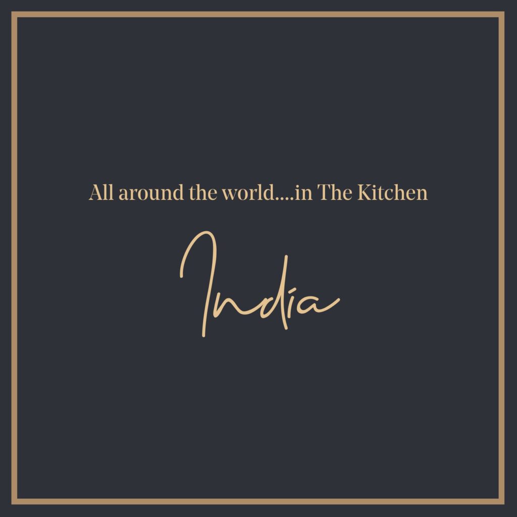 India Graphic of the 'All Around the World...in the Kitchen' event at Manor House Lindley.