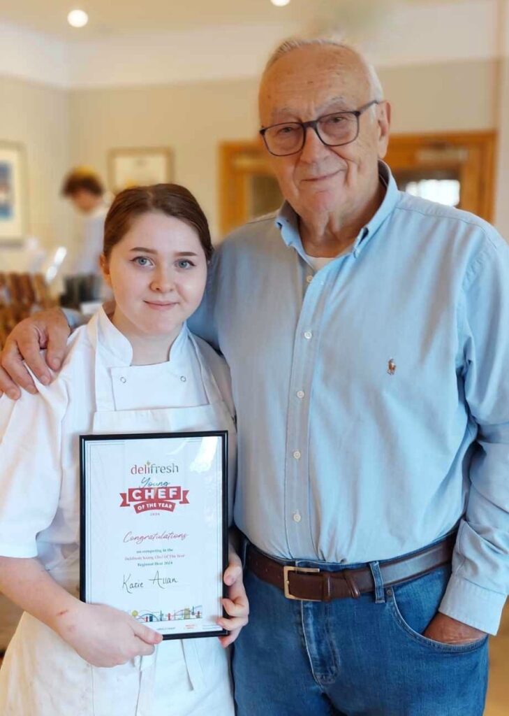 Chef Katie with Pierre Koffmann